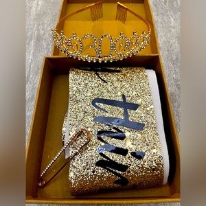 Dirty 30 Tiara and Sash Birthday Set